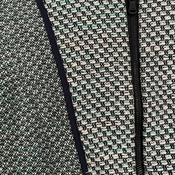 Club Monaco blue tweed zip jacket - Picture 6 of 6